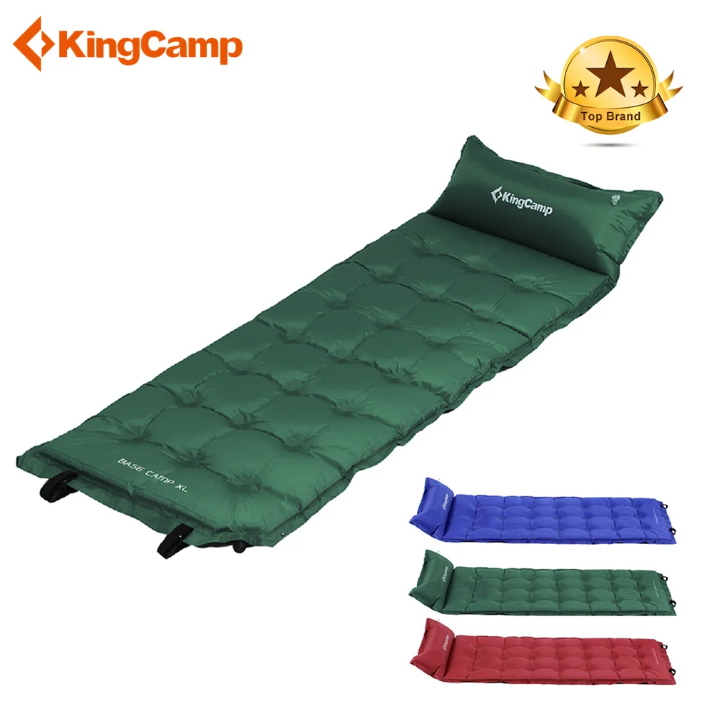KingCamp Самонадувающийся коврик для кемпинга полиэфирное ПВХ покрытие