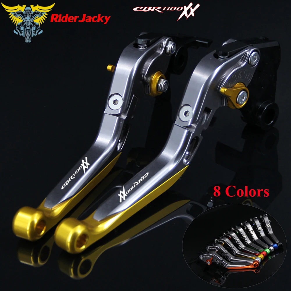 Логотип CBR1100XX золотой + титановый для Honda / BLACKBIRD 1997 2007 ЧПУ Складные Выдвижные