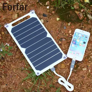 

Forfar Portable 5V Solar Charging Panel USB Charger Solar Panel For Smart Mobile Phone