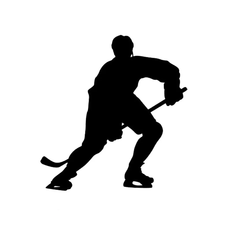 

14.2*15.2CM The Stylish Decoration Car Decals Hockey Player Personalized Vinyl Reflective Car Stickers
