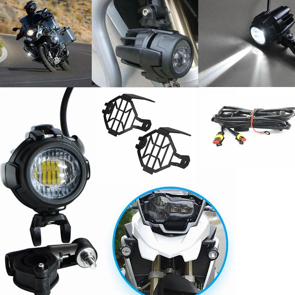1 2pcs Spot LED Auxiliary Fog Light Safety Driving Lamp Motorcycle for BMW R1200GS 1dc.j12.1pg
