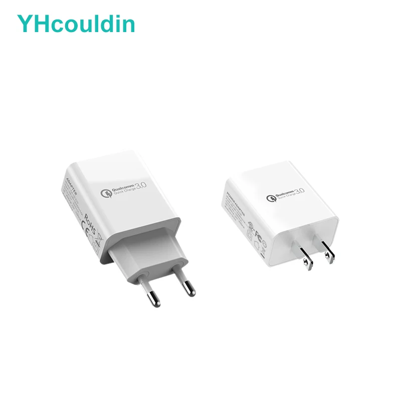 

YHcouldin EU US Fast 3A USB Charger QC 3.0 Mobile Phone Quick Charger For Iphone Redmin Galaxy
