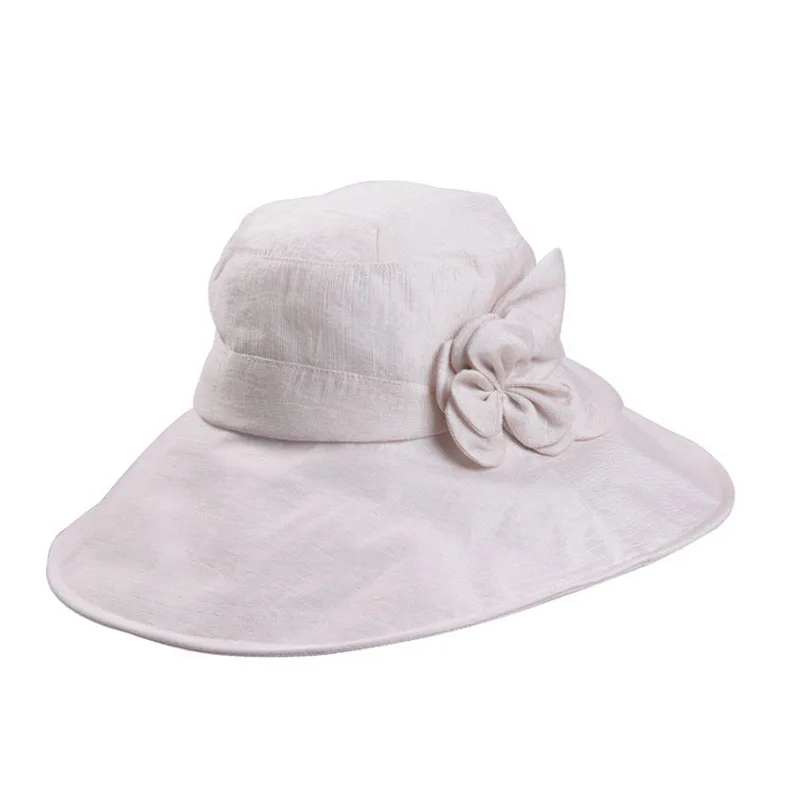 FS طوي قبعة صيفية للنساء الأبيض أنيقة كبيرة واسعة بريم مرن زهرة دلو الشاطئ القبعات الأشعة فوق البنفسجية قبعات لا تغطي الرأس بالكامل قبعة واقي... FS طوي قبعة صيفية للنساء الأبيض أنيقة كبيرة واسعة بريم مرن زهرة دلو الشاطئ القبعات الأشعة فوق البنفسجية قبعات لا تغطي الرأس بالكامل قبعة واقي...