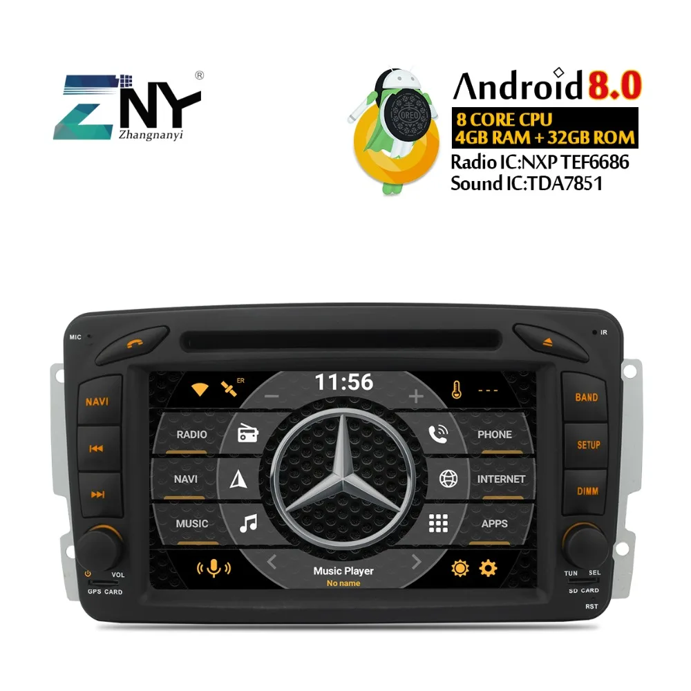 Best 7" IPS Android 8.0 Car DVD GPS For Benz W209 W203 Viano W639 Vito W163 Auto Stereo Radio Audio Video Multimedia Free Rear Camera 0 Best 7" IPS Android 8.0 Car DVD GPS For Benz W209 W203 Viano W639 Vito W163 Auto Stereo Radio Audio Video Multimedia Free Rear Camera 0