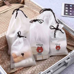 3pcs Travel Accessories Women Casual Transparent Clothes Classified Drawstring Organizers Shoes Packing Luggage Toiletry Kit Bag 3pcs Travel Accessories Women Casual Transparent Clothes Classified Drawstring Organizers Shoes Packing Luggage Toiletry Kit Bag