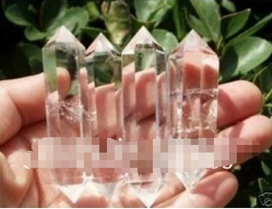 

A 322 4 NATURAL Clear Quartz Double Terminated Crystal poinT