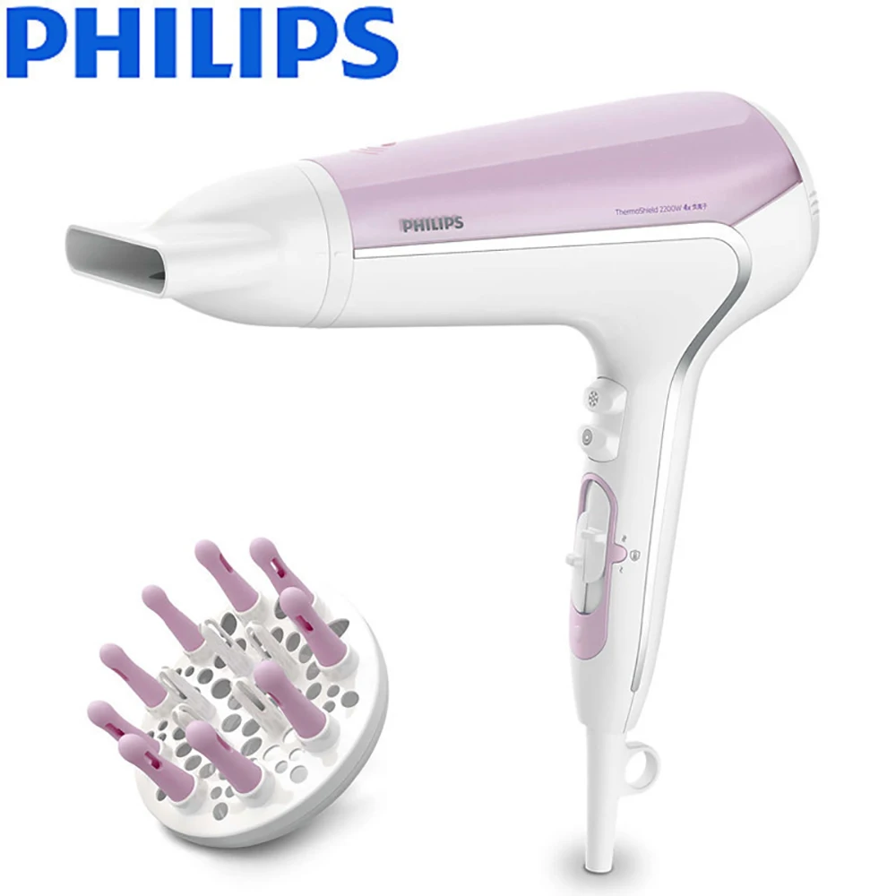 

PHILIPS hair dryer BHD278/75 with 2200W high power 3 speed urbo acceleration fast drying for household negative ion hair dryer