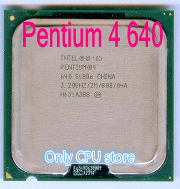 Настольный процессор Pentium 4 640 p4 3 2 ГГц гнездо для процессора 775 pin LGA775 компьютерный