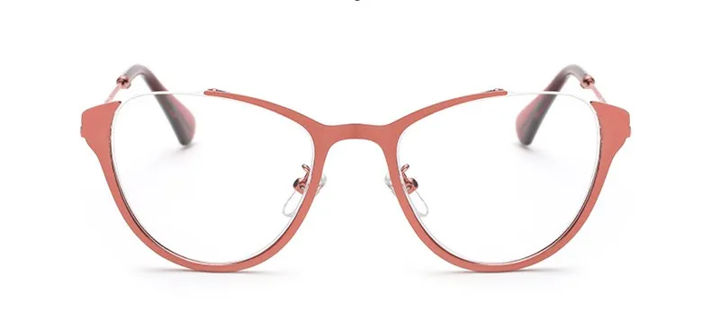 Специальное украшение кошачий глаз Ретро IP очки с покрытием оправа на заказ оптические очки для чтения по рецепту Близорукость+ 1+ 1,5 до+ 6 - Цвет оправы: only frame red