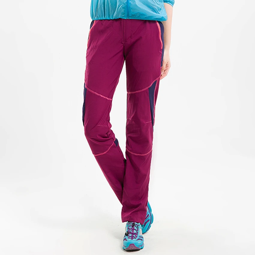 JACKSANQI verano de las mujeres de secado rápido Ultra delgado transpirable estiramiento Pantalones deportivos al aire libre senderismo Trekking Camping pantalones RA015