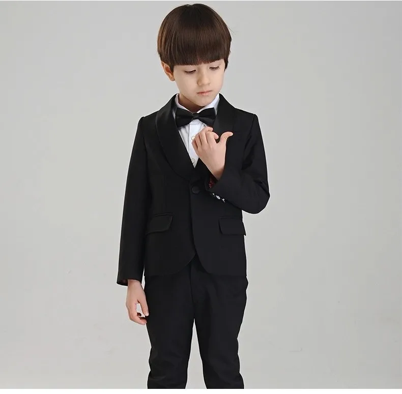 Дети белый смокинг(пальто+ штаны+ галстук+ рубашка) 4 шт. BF807 индивидуальный заказ свадебный смокинг Вечерний смокинг костюм Одежда для мальчиков