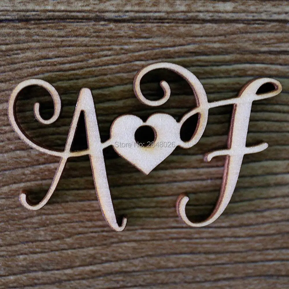 

Custom Monogram heart tags,Wood Tags with initials and heart ,personalized Gift tag,wood Hang Tags