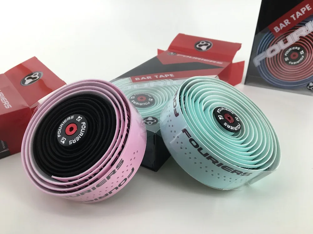 1 set Fouriers Road Bike Handlebar Tape Belt Bicycle Cycling Handle Cork Waterproof Handlebar Tape Wrap 1 set Fouriers Road Bike Handlebar Tape Belt Bicycle Cycling Handle Cork Waterproof Handlebar Tape Wrap