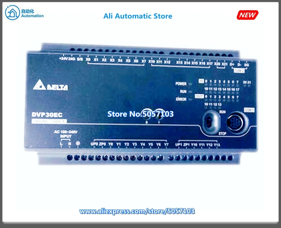 DVP30EC00T3 30-точечный хост 18DI 12DO NPN 24VDC 0.5A 4-канальный 20K вход и выход общая полоса