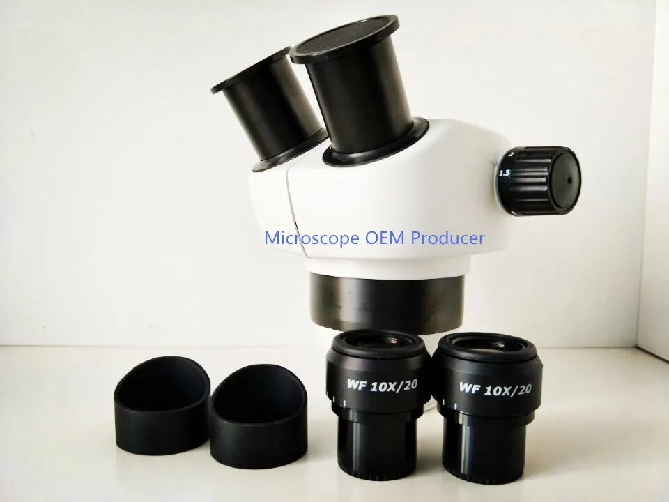 Научный 7x-30x бинокулярный зум стерео микроскоп головка для электроники, полу-проводник и проверка чипа