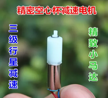 

[New] 3V Precision Hollow Cup Geared Motor 6mm Three-stage Planetary Geared Motor 80RPM Mini Mute