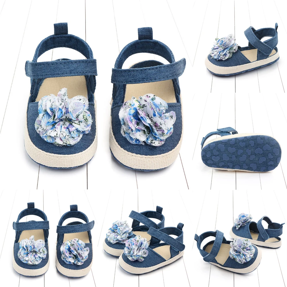 Лето Neugeborenes kind syauglingsbaby-myadchen-nette bluumen-Sandale-Sommerkrippe-Schuhe