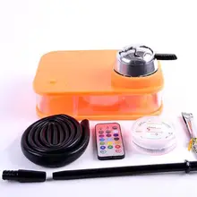 Современный акриловый кальян черный наргуил наргил Бонг для курения с светодиодный подсветкой