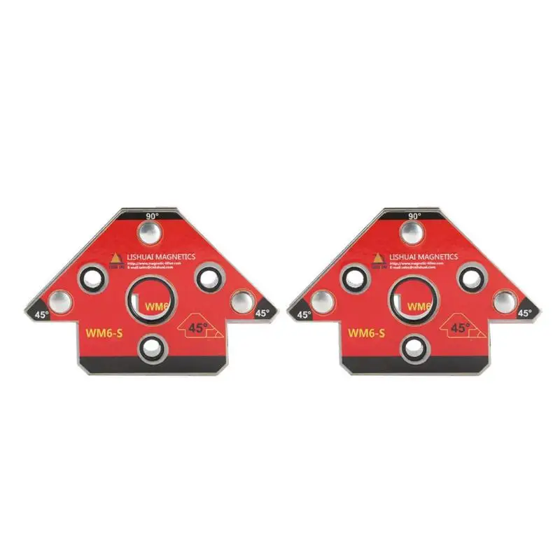 

2pcs WM6-S Arrow-type Magnetic Welding Holder Neodymium Nd-Fe-B Magnet Welding Clamp Multi-angle Design for Welding High Quality
