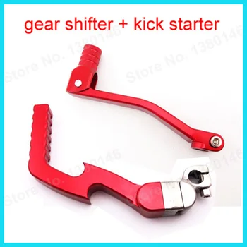 

Red CNC Kick Start Starter Lever + Gear Shifter Shift For Pit Dirt Bike 50cc 110cc 125cc 140cc 150cc 160cc Stomp YCF SDG GPX