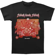 Black Sabbath-Sabbath/футболка с эффектом потертости, новая мужская футболка с коротким рукавом и круглым вырезом