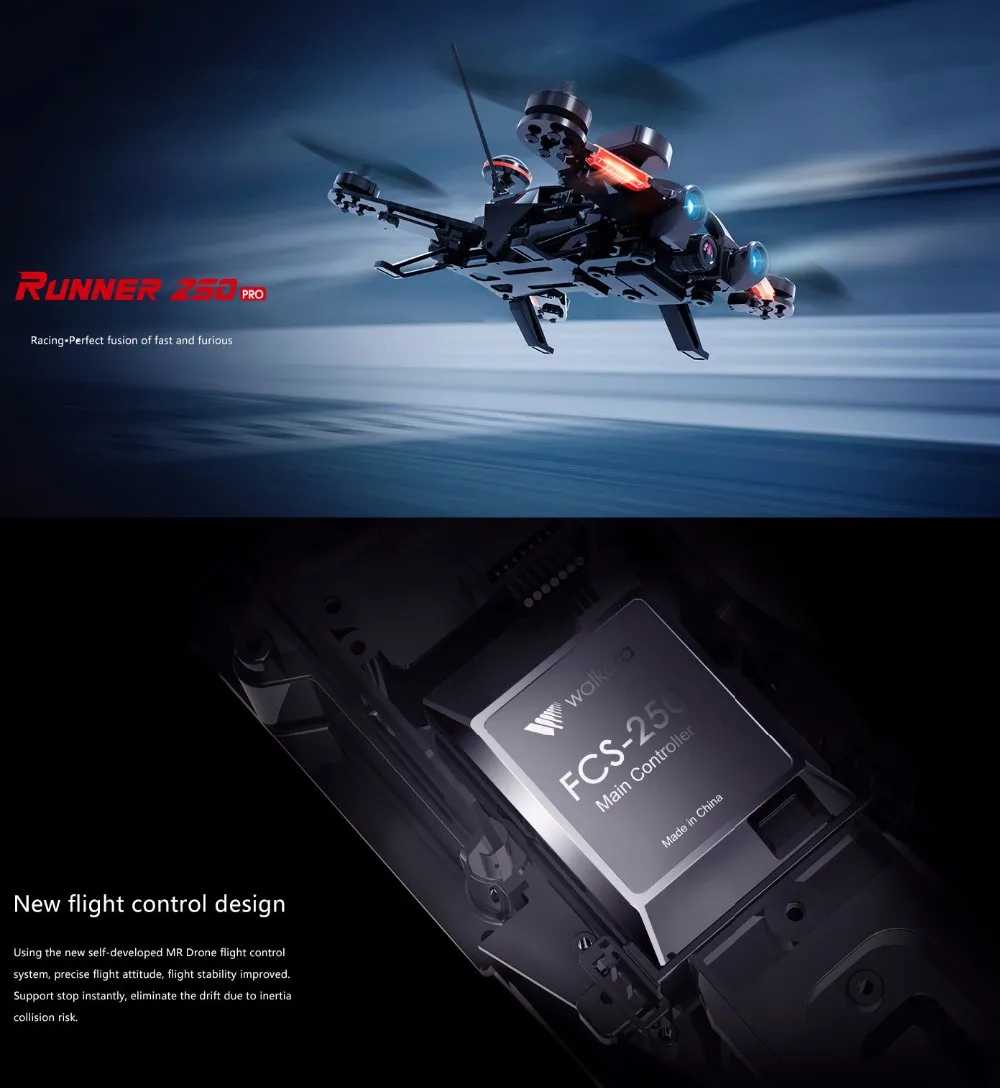 Walkera Runner 250 PRO gps Racer quadcopter drone с камерой 800TVL/OSD/gps/DEVO 7 transmtter RTF