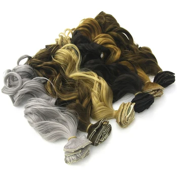 Soowee 7pcs/set Long Curly Black Gray Women Hair Synthetic Hair Clip In Hair Extension Full Head Hairpiece Cabelo 5