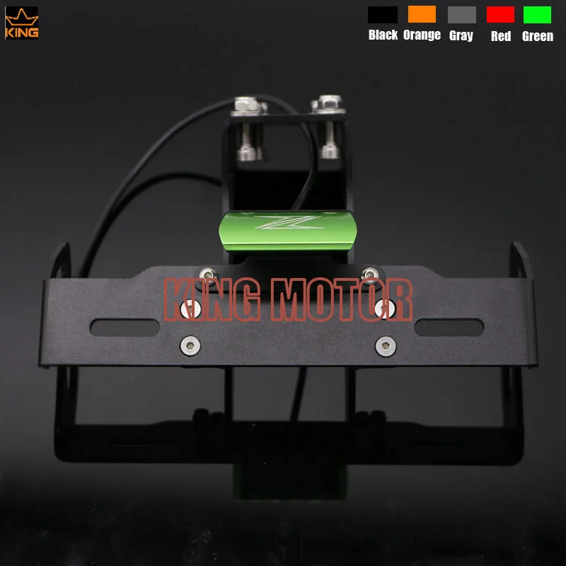 For KAWASAKI Z1000 Z1000SX NINJA 1000 Motorcycle Fender Eliminator Registration Plate Bracket License Plate LED Right