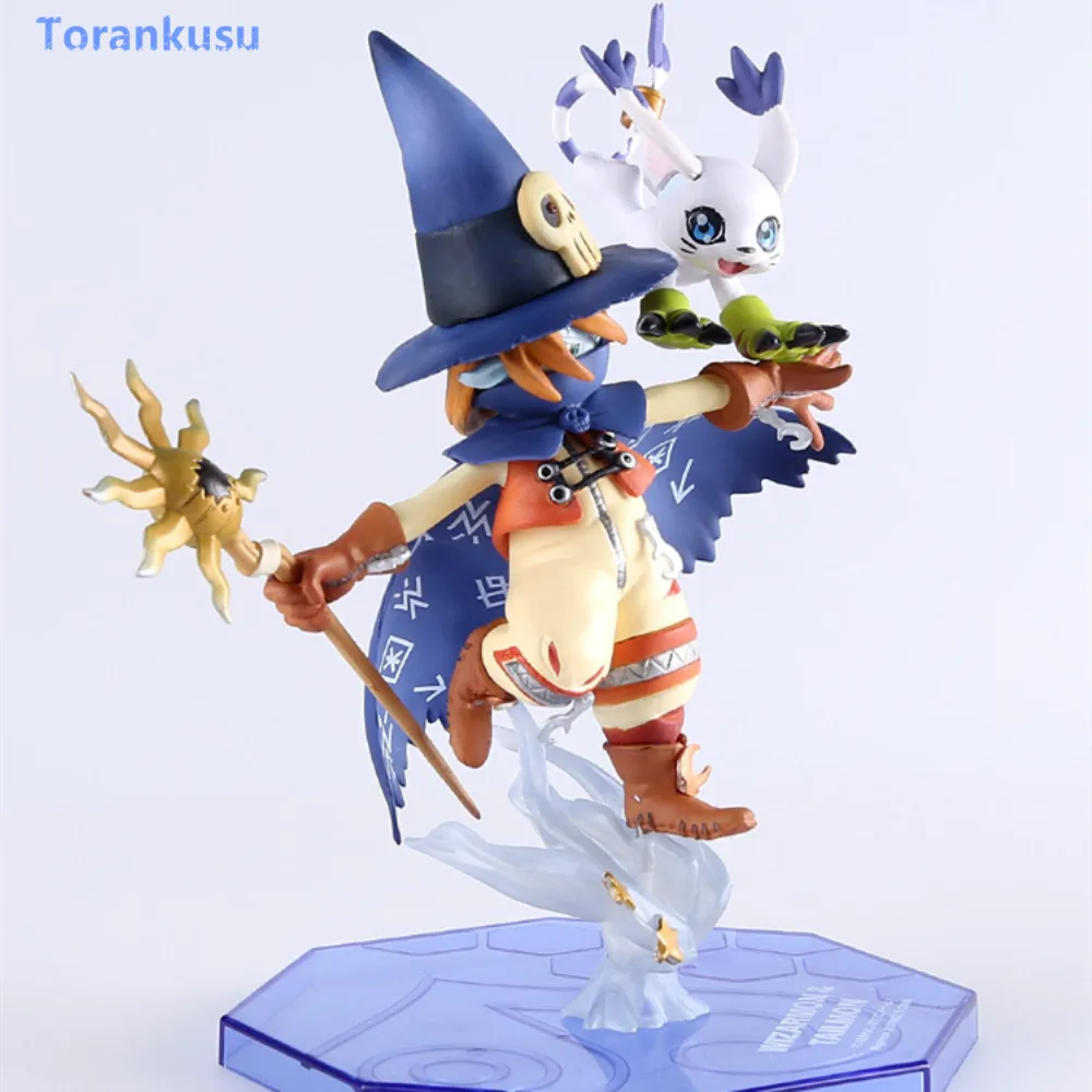 Digimon рисунок Tri Wizarmon Tailmon фигурку ПВХ Коллекционная игрушка в подарок для детей