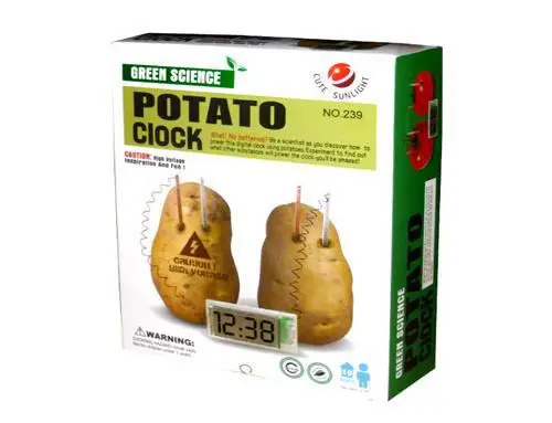 Potato clock. Батарейка из картошки. Картофельные часы. Potato clock. Часы из картошки.