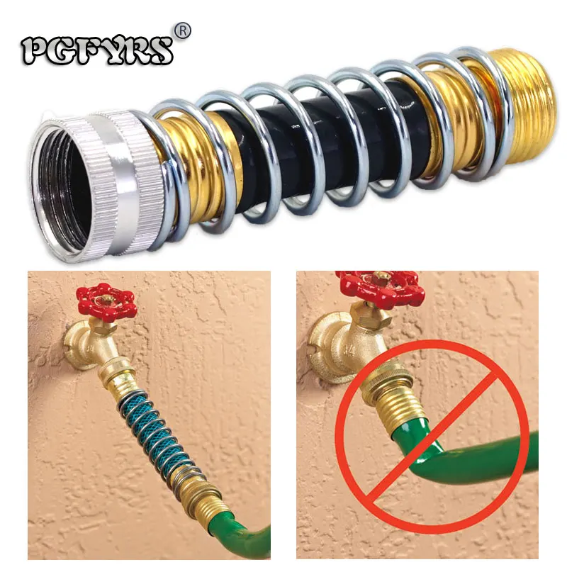 

2pcs Flexure-proof Spring Water Pipe Connector/Faucet Connector/ garden accessories outdoor 3/4"US Standard Universal Thread new