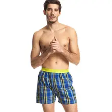 Stretchy waist cotton plaid pajama shorts for men summer flat angle sleep shorts men’s elastic waist check print lounge bottoms