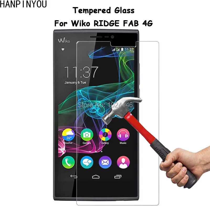 Per Wiko Ridge Fab 4G 5.5 "Protezione Dello Schermo Di Vetro Temperato Trasparente Ultra Sottile A Prova Di Esplosione Pellicola Protettiva + Kit Di P