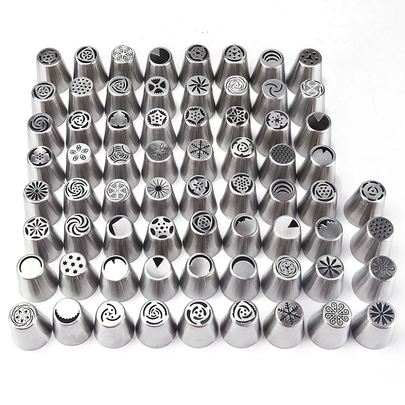 29 Styles Russian Piping Pastry Nozzles Stainless Steel Icing Nozzle