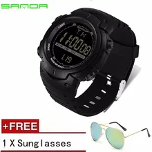 Sanda брендовые Роскошные многофункциональные светодиодные цифровые часы для мужчин, женские часы Wo для мужчин s мужские наручные спортивные наручные часы Saat 269