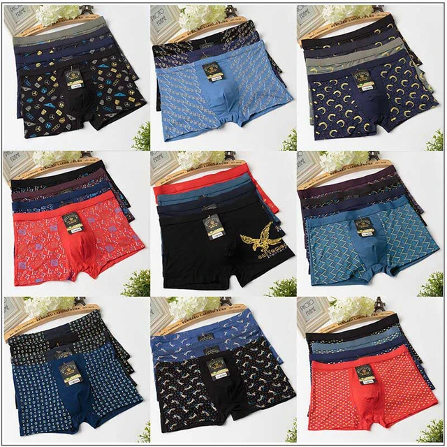 6ps/lot large size Boxer women cotton woman panties High Waist