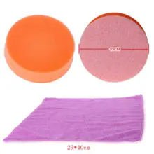 Полировальный коврик оборудование для чистки автомобиля полировальная прокладка набор восковой диск губка полировальная машина