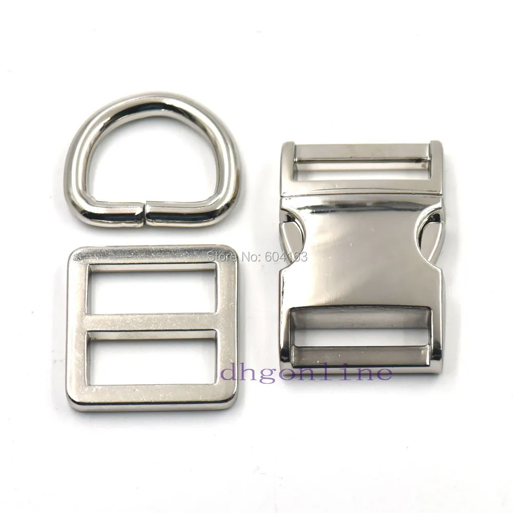 2 Sets Buckles Hook Clip 3/4" 19mm D Dee Ring Side Release Adjustor