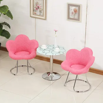 

creative makeup chair modern minimalist bar chair living room lounge chair bedroom princess pink cute beauty dressing stool