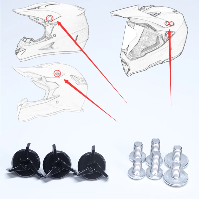 

Off-road helmet Special screw For sun visor fixing