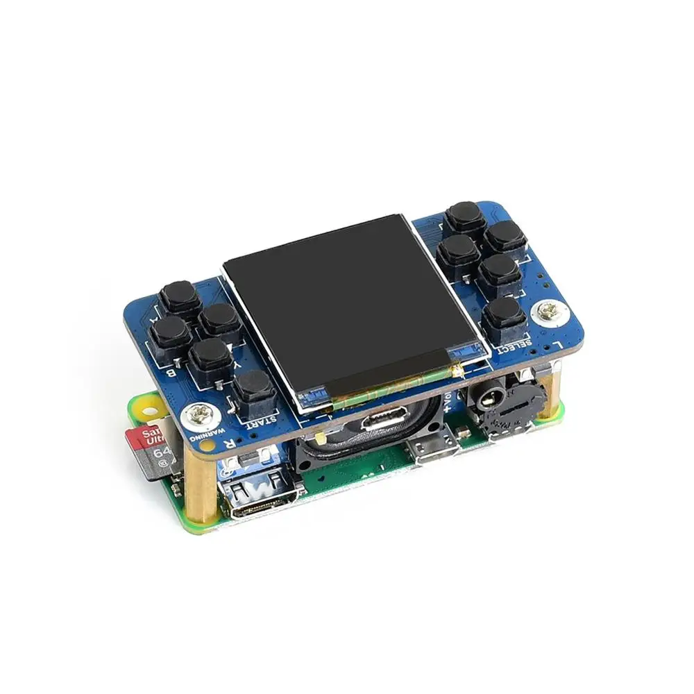 Экран Waveshare 1 54 дюйма миниатюрный GamePi15 предназначен для Raspberry Pi с разрешением 240 ×
