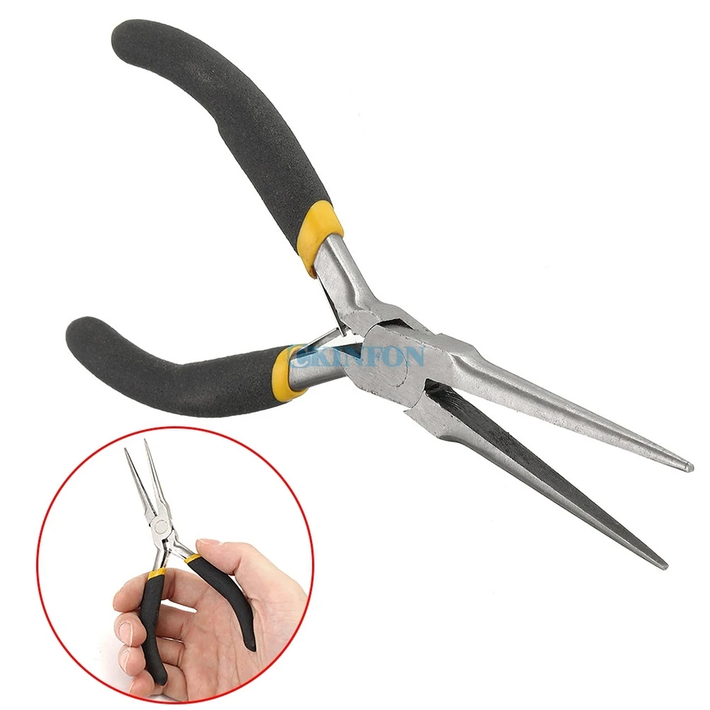 

DHL 500PCS Mini Long Needle Nose Precision Pliers Modeling Jewelery Wire Work Plier Tool (Color: Black)