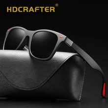 Мужские солнцезащитные очки, поляризационные зеркальные очки, квадратные солнцезащитные очки для вождения, брендовые дизайнерские солнцезащитные очки, мужские очки UV400, очки для рыбалки