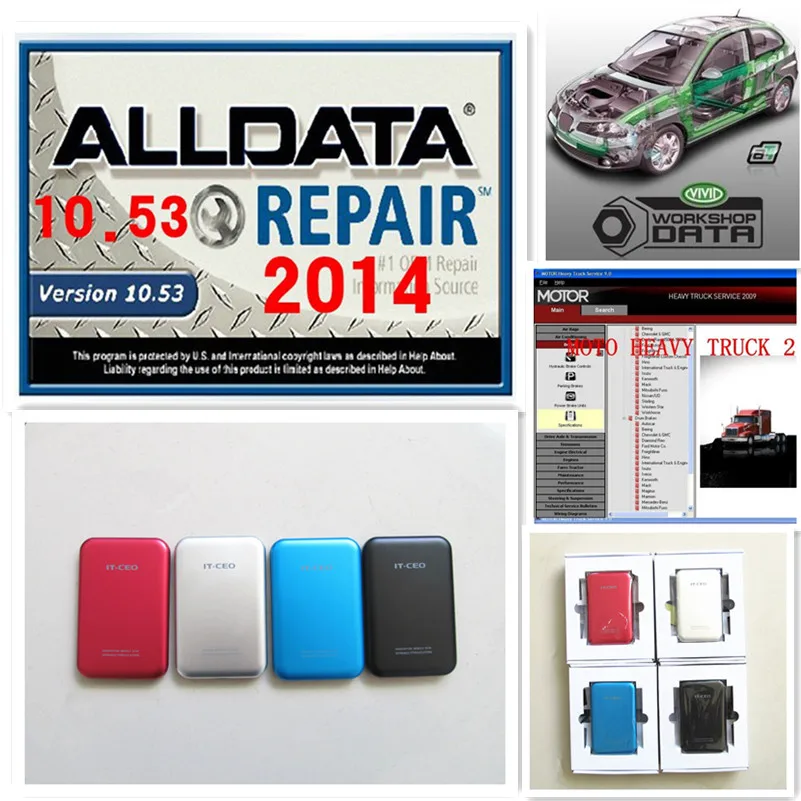  2017 auto reparación software todos los datos 1TB HDD 1053 alldata y software Mitchell 2015 juego c