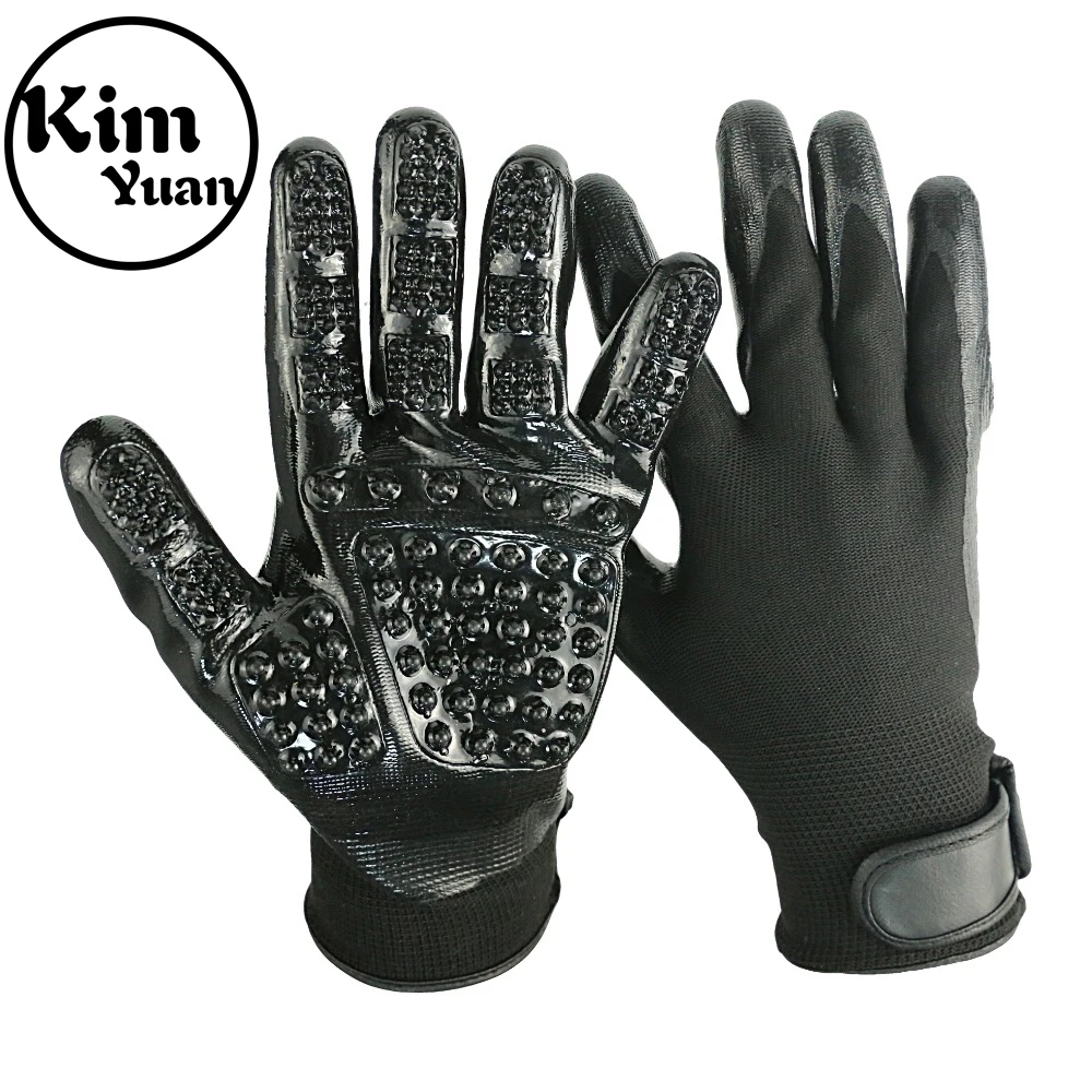 

KIM YUAN Gloves-Left&Right-Enhanced,Five Finger Design-for Cats,Dogs&Horses-Long&Short Fur-Gentle,De-Shedding