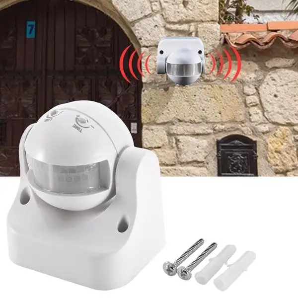 

Wireless PIR motion sensor detector home security Burglar AC 220V~240v adjustable sensor switch