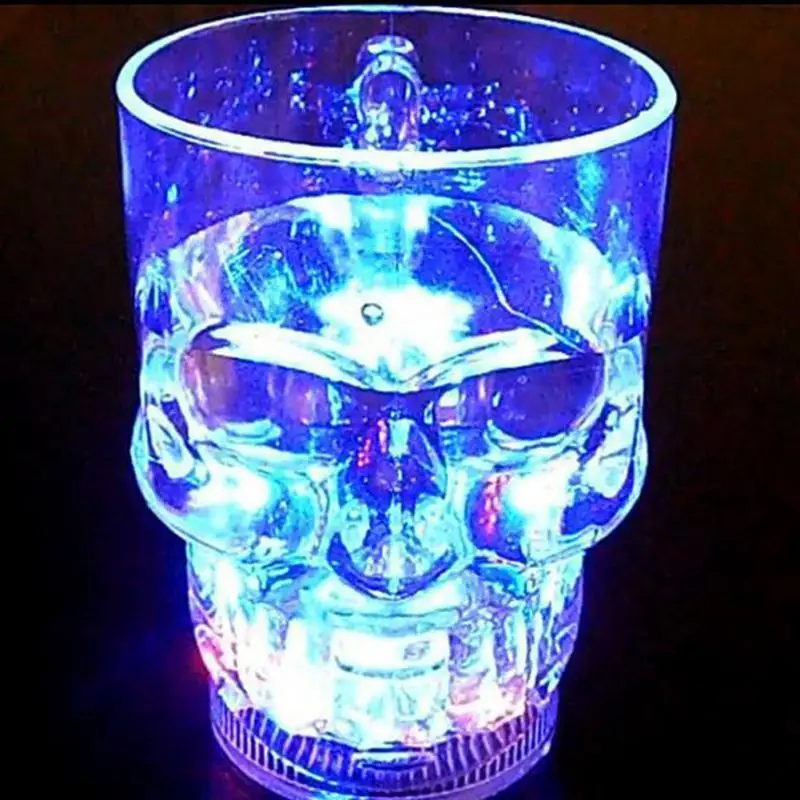 LED Cup Induction Skull Halloween LED Cup Party Drink Creative 24hr