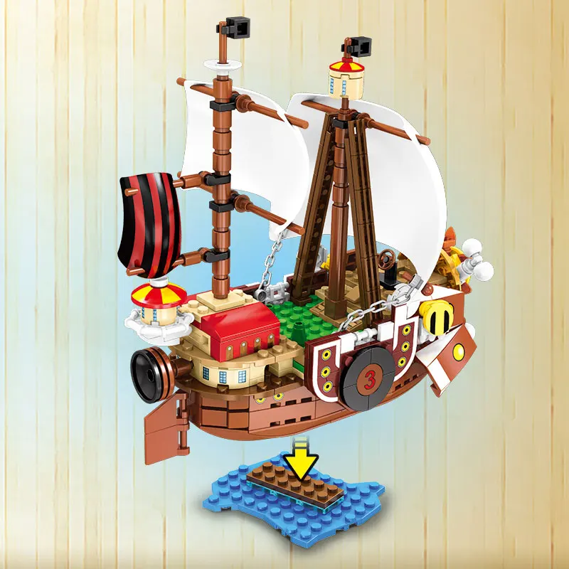 SY6297 Солнечный Пиратский корабль Luffy Lepinblocks Techinc Ideas фигурка Playmobil Строительные