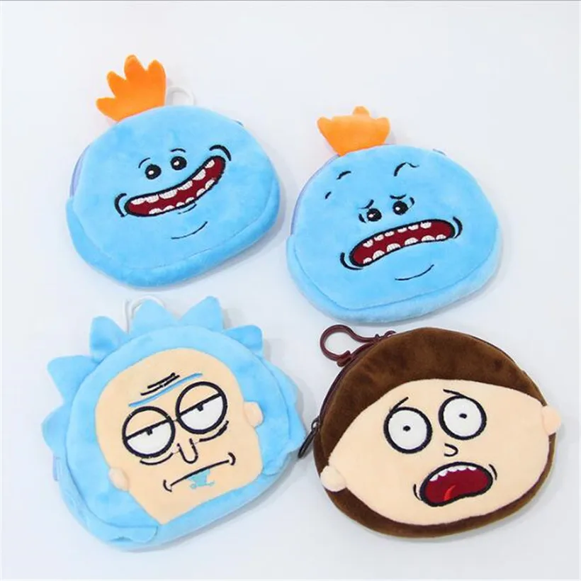 High Quality 14 CM Anime New Rick And Morty Plush Zero Wallet Toy Sanchez Doll Decoration