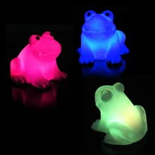 New Frog Energy Magic LED Night Light Cute Novelty Lamp Changing Colors Colorful for Children Gift